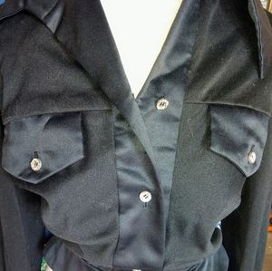 vintage Couture black button-down